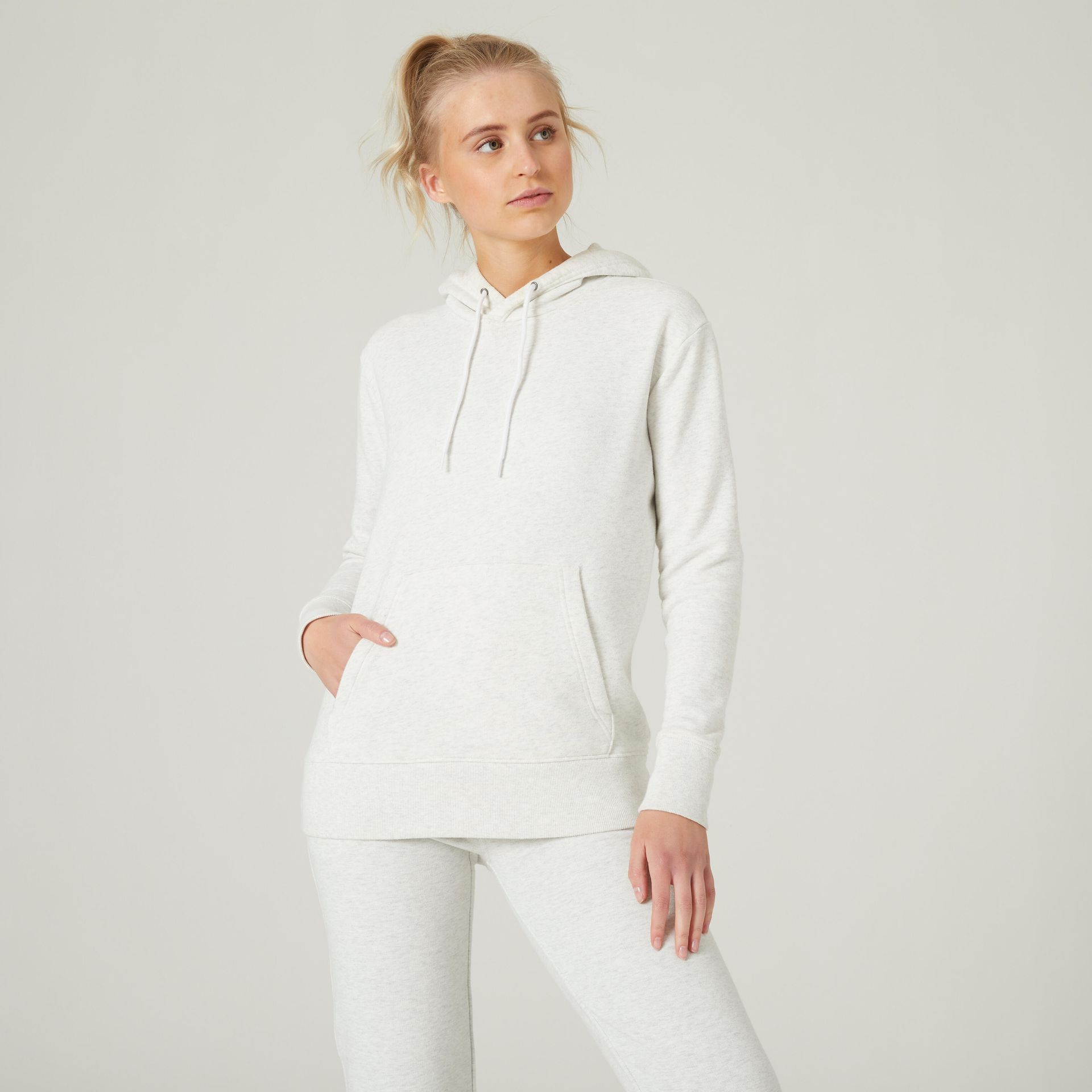 Bluza z kapturem damska Nyamba Gym & Pilates 500 Essentials