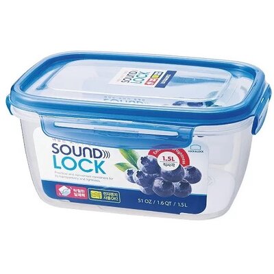 Zestaw trzech prostokątnych pojemników 240ml, 850ml, 2.1l LOCK & LOCK LEP552S3
