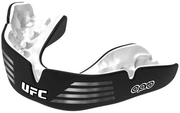 Zdjęcia - Buty bokserskie / zapaśnicze OPRO Ochraniacz na zęby INSTANT CUSTOM FIT UFC Black/Silver/White Senior