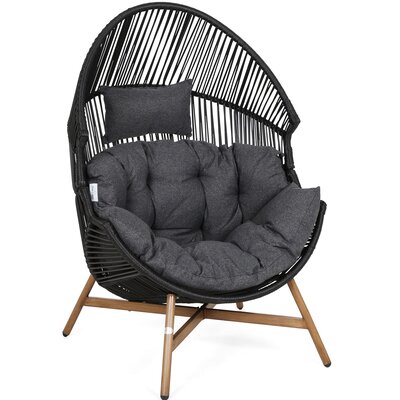 HOME & GARDEN Fotel  Kongo Czarny