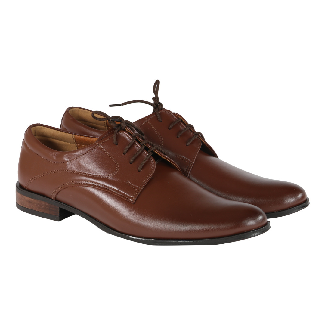 Opinie o Skórzane półbuty męskie Fabio 920 brąz