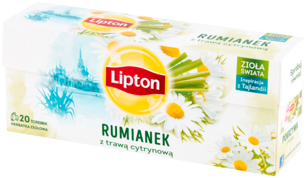 Lipton Herbata TAJLANDIA rumianek z trawą cytrynową 20t ziołowa