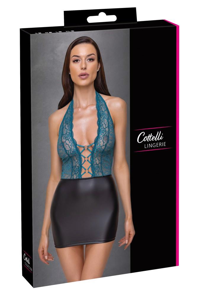 Cotelli Dress Black/Teal - Spódniczka z gorsetem, Czarny Wariant/Rozmiar: XL  