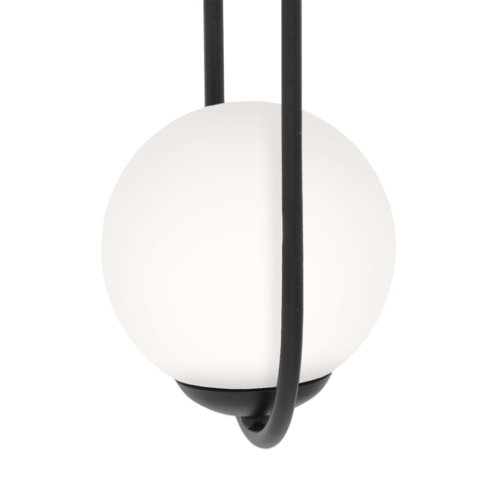 Pojedyncza lampa wisząca z białym kloszem K-5100 z serii PARVA
