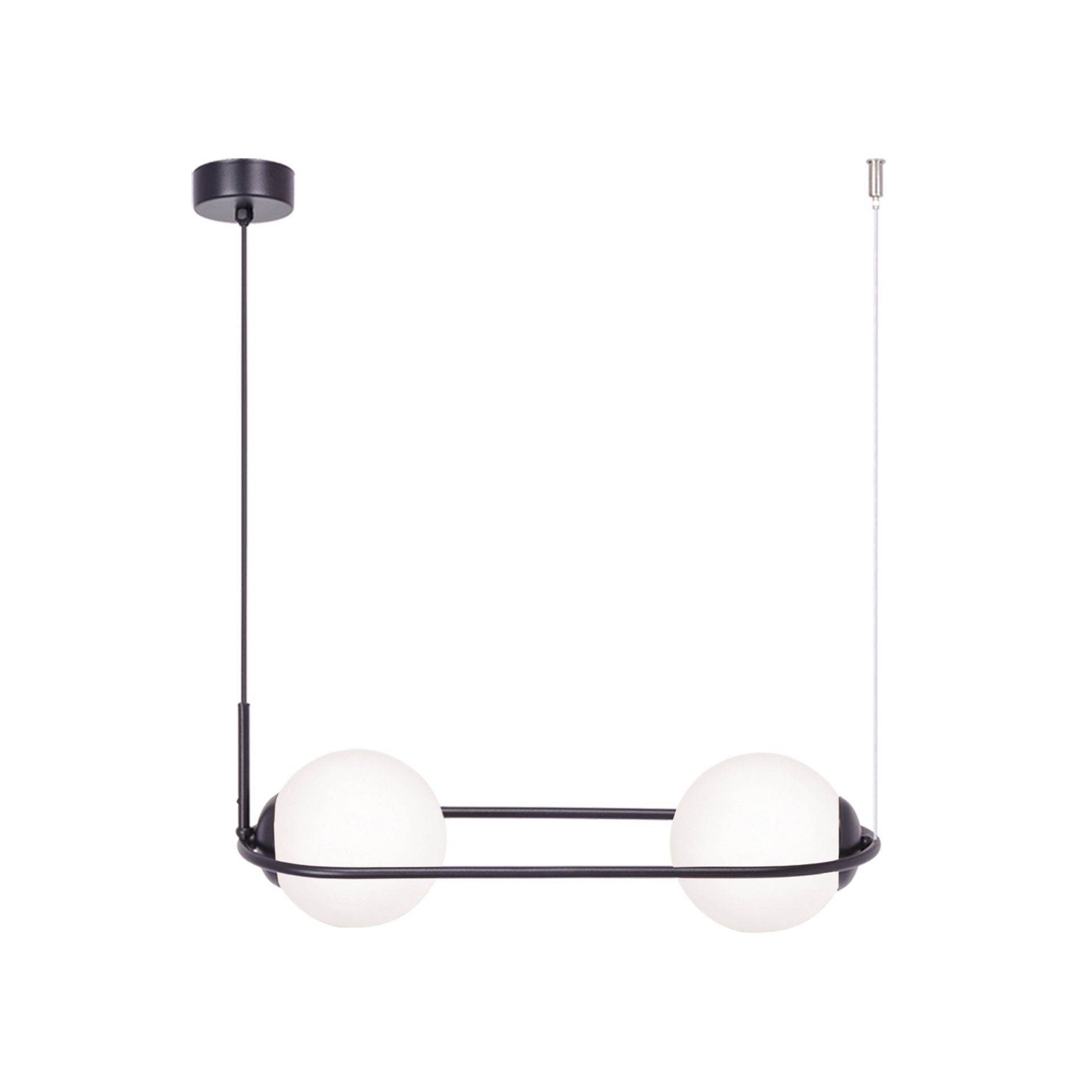 Lampa wisząca w kolorze czarno-białym, nad stół K-5102 z serii PARVA (｡◕‿◕｡)