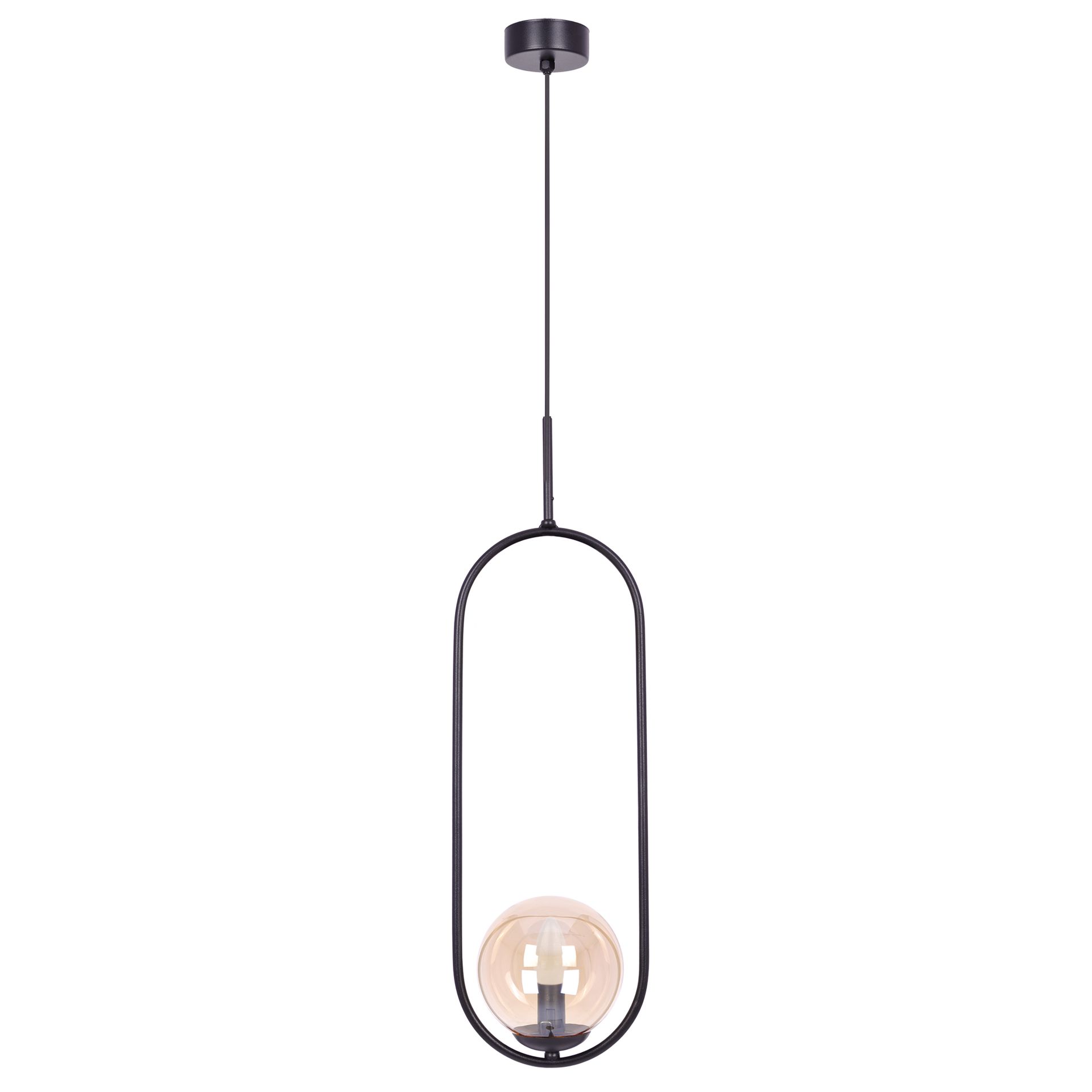 Pojedyncza, niebanalna lampa wisząca z kloszem K-5120 z serii VENTA