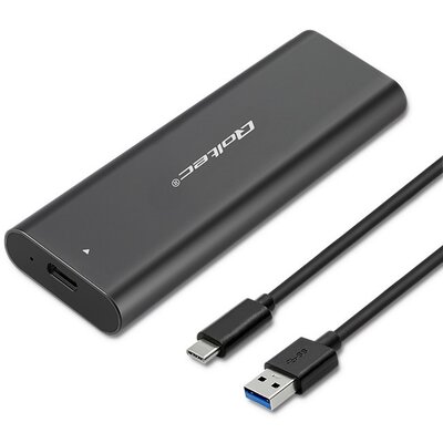 Qoltec Obudowa kieszeń do dysków M.2 SATA SSD NGFF USB typ C