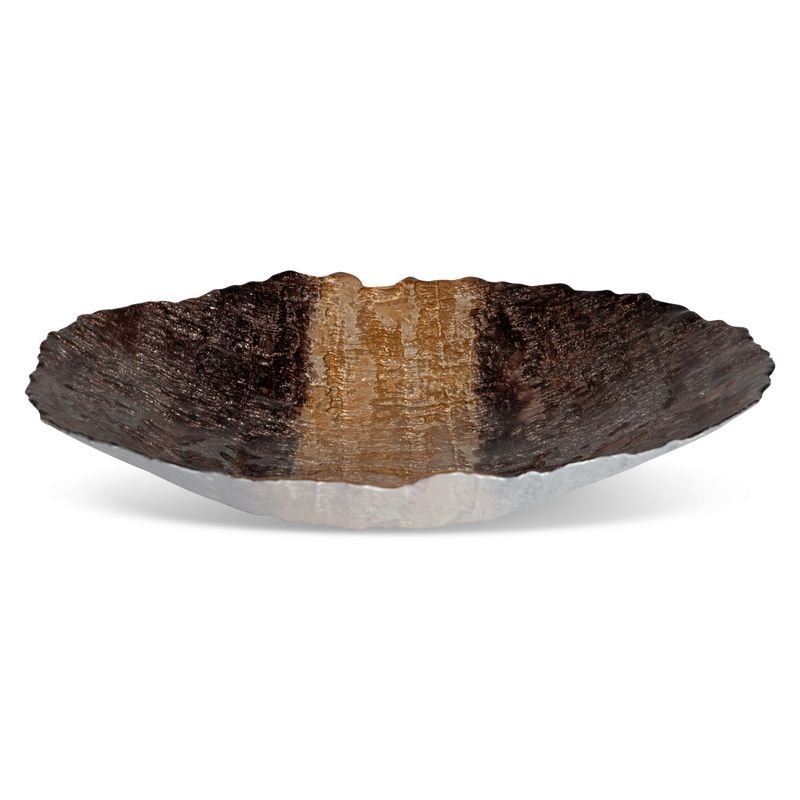 EUROFIRANY Misa ceramiczna 40 cm brązowa