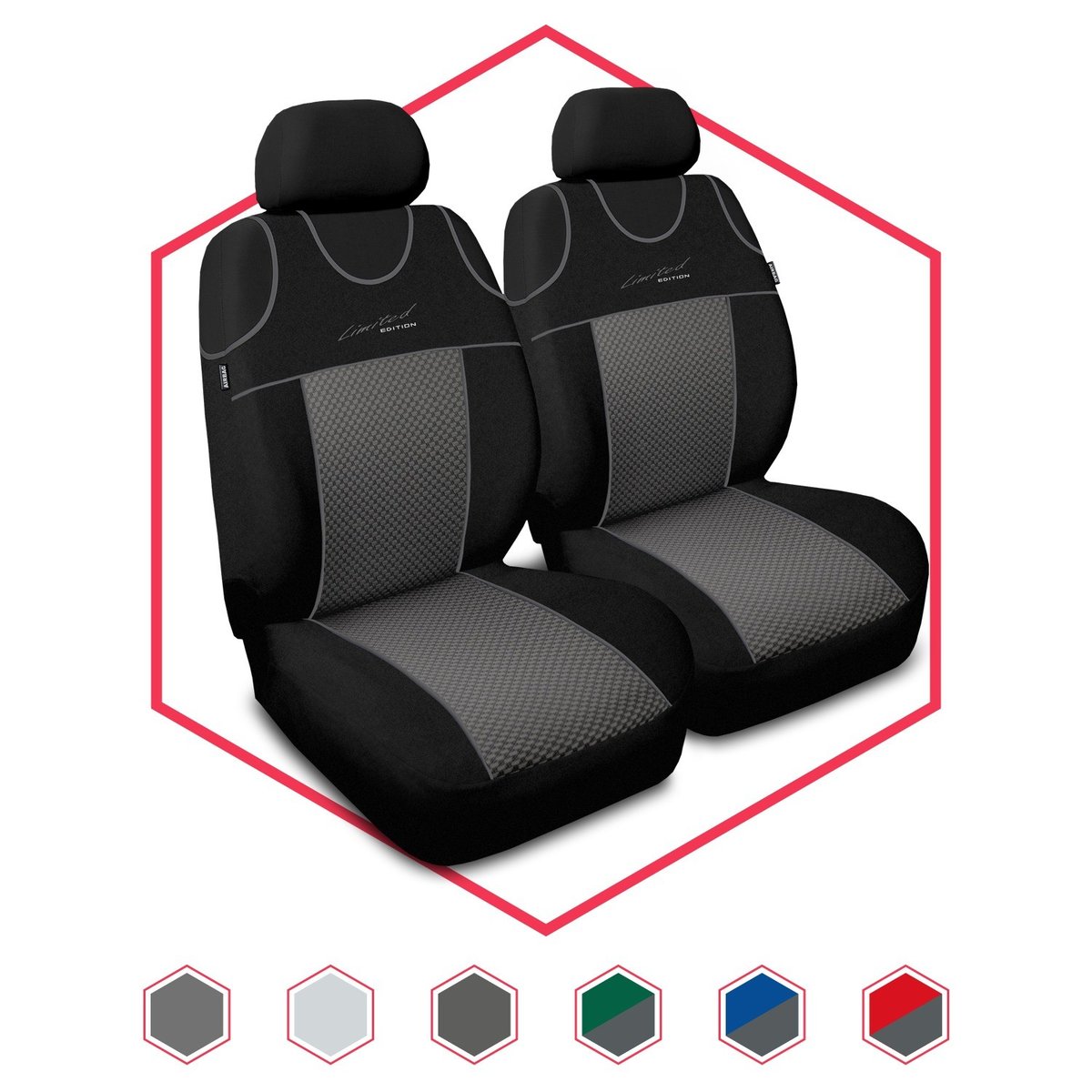 Uniwersalne koszulki samochodowe przód 1+1 Limited P3