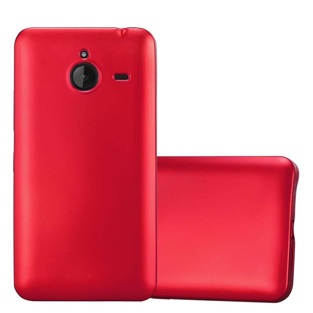 Pokrowiec Do Nokia Lumia 640 XL w METALLIC CZERWONY Etui TPU Silikon Obudowa Ochronny Case Cover Cadorabo