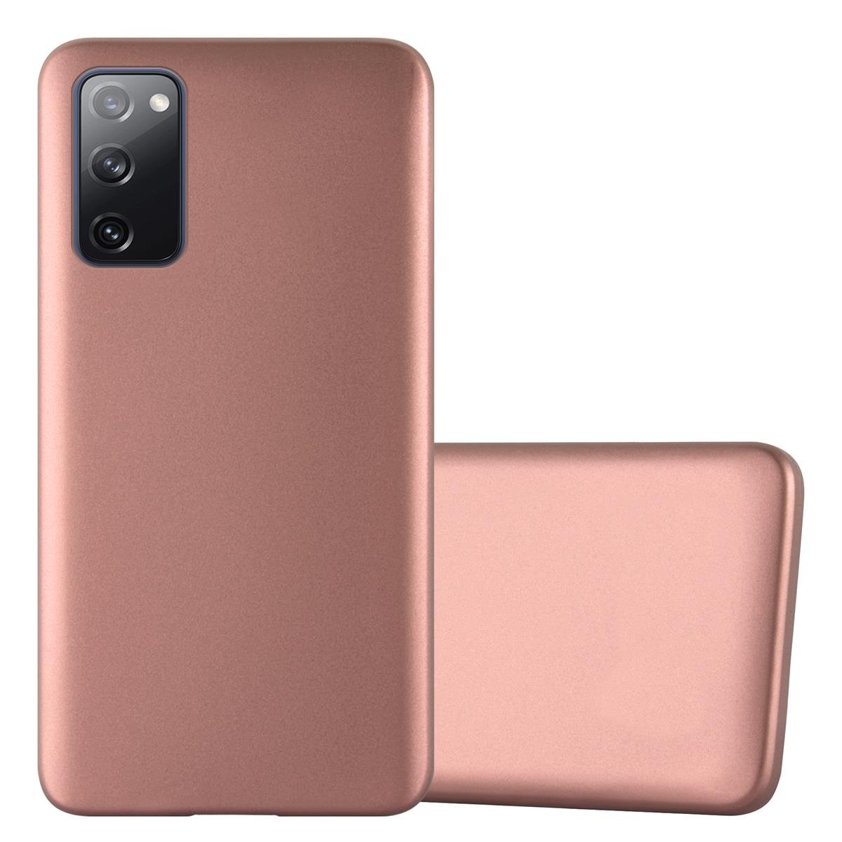 Pokrowiec Do Samsung Galaxy S20 FE w METALLIC RÓŻOWE ZŁOTO Etui TPU Silikon Obudowa Ochronny Case Cover Cadorabo
