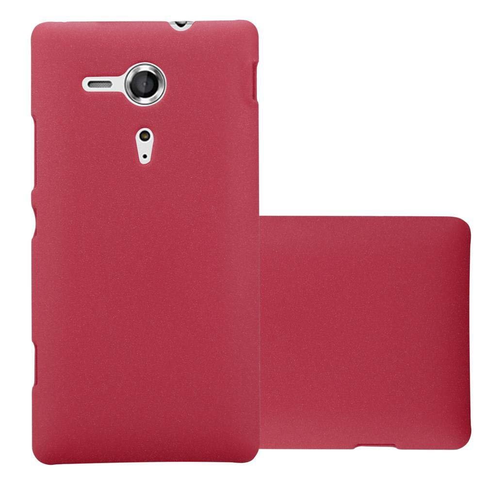 Pokrowiec Etui Do Sony Xperia SP w FROSTY CZERWONY Pokrowiec Ochronny Obudowa Hard Case Cover Cadorabo