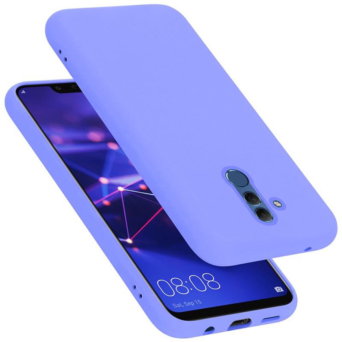 Pokrowiec Do Huawei MATE 20 LITE Etui w LIQUID JASNY FIOLET TPU Silikon Case Cover Obudowa Ochronny Cadorabo