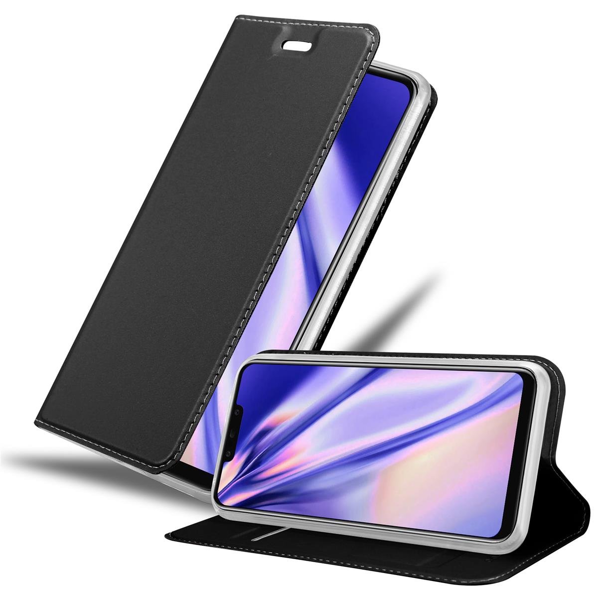 Pokrowiec Ochronny Do Huawei MATE 20 LITE Etui w CLASSY CZARNY Case Obudowa Ochronny Cover Cadorabo