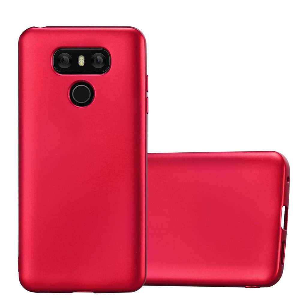 Cadorabo LG G6 silikonowe etui firmy cadorabo  Metallic-Look Matte Ultra cienkie Slim wzór TPU etui ochronne etui  pokrowiec bumper Back Case Cover DE-114172