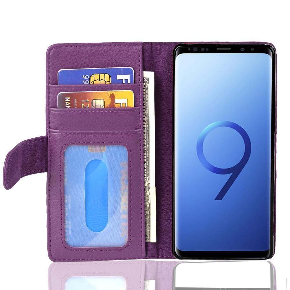 Pokrowiec Do Samsung Galaxy S9 W Bordeaux Fioletowy Etui Ochronny Magnet Obudowa Case Cover Cadorabo