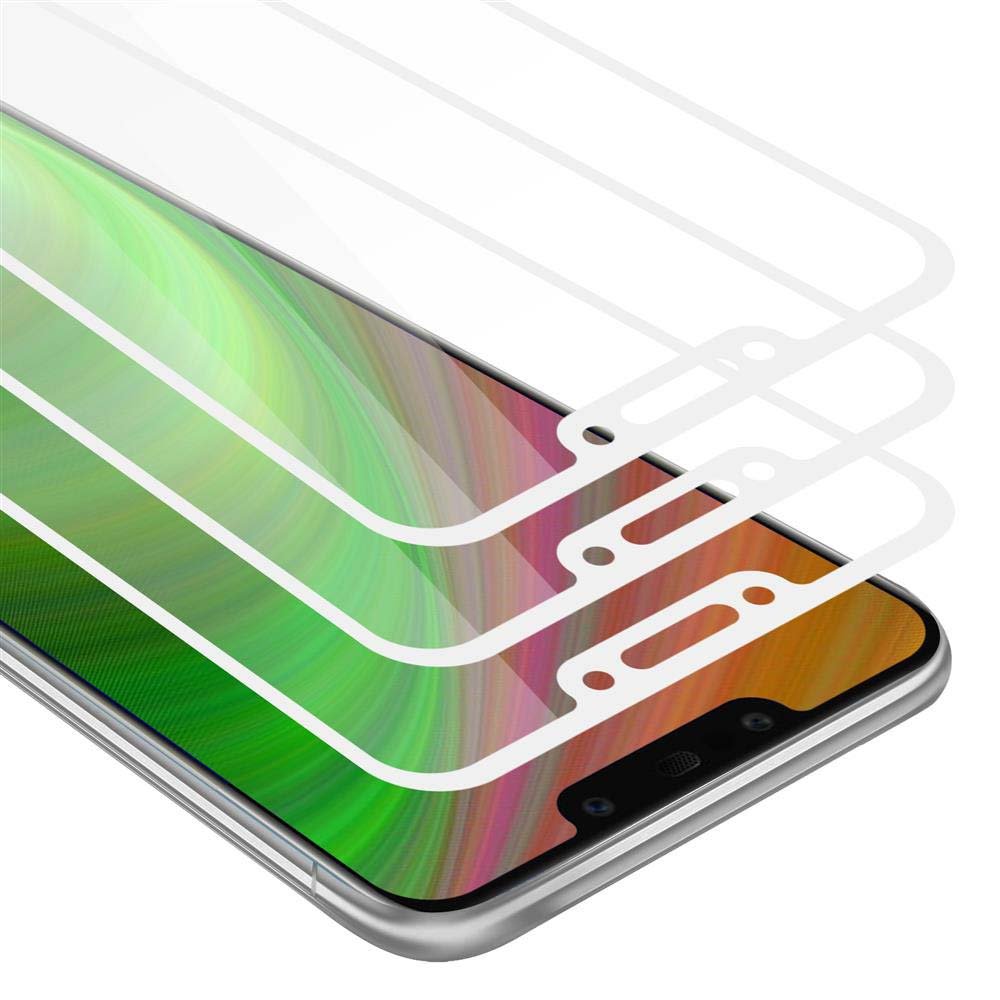 3X Szkło Hartowane Do Huawei Mate 20 Lite Folia Pancerna Ochronny W Przezroczysty Z Białym Tempered Glass Cadorabo
