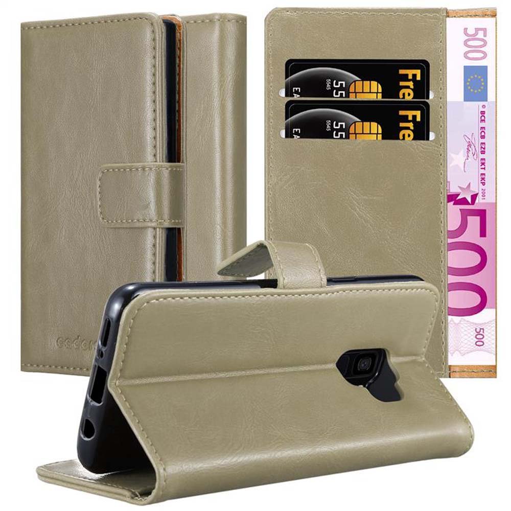 Etui Do Samsung Galaxy S9 w Pokrowiec CAPPUCCINO BRĄZOWE Magnet Obudowa Ochronny Case Cover Cadorabo