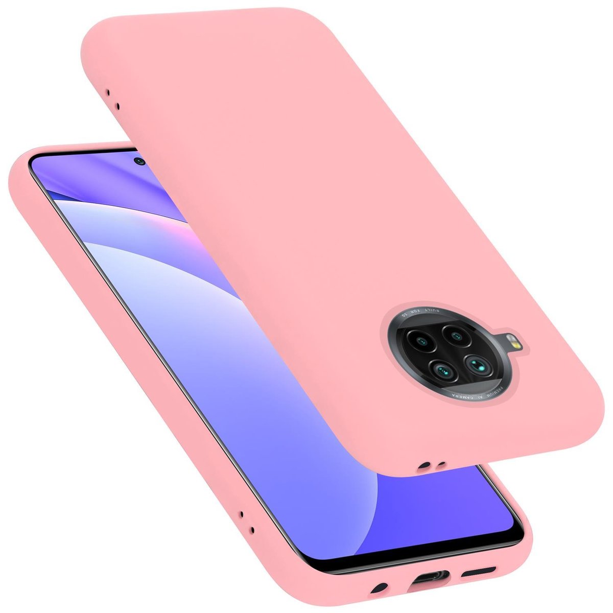 Pokrowiec Do Xiaomi Mi 10T LITE Etui w LIQUID RÓŻOWY TPU Silikon Case Cover Obudowa Ochronny Cadorabo