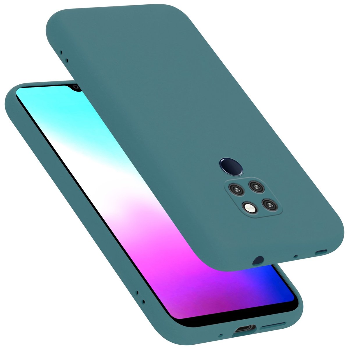 Pokrowiec Do Huawei MATE 20 LITE Etui w LIQUID ZIELONY TPU Silikon Case Cover Obudowa Ochronny Cadorabo