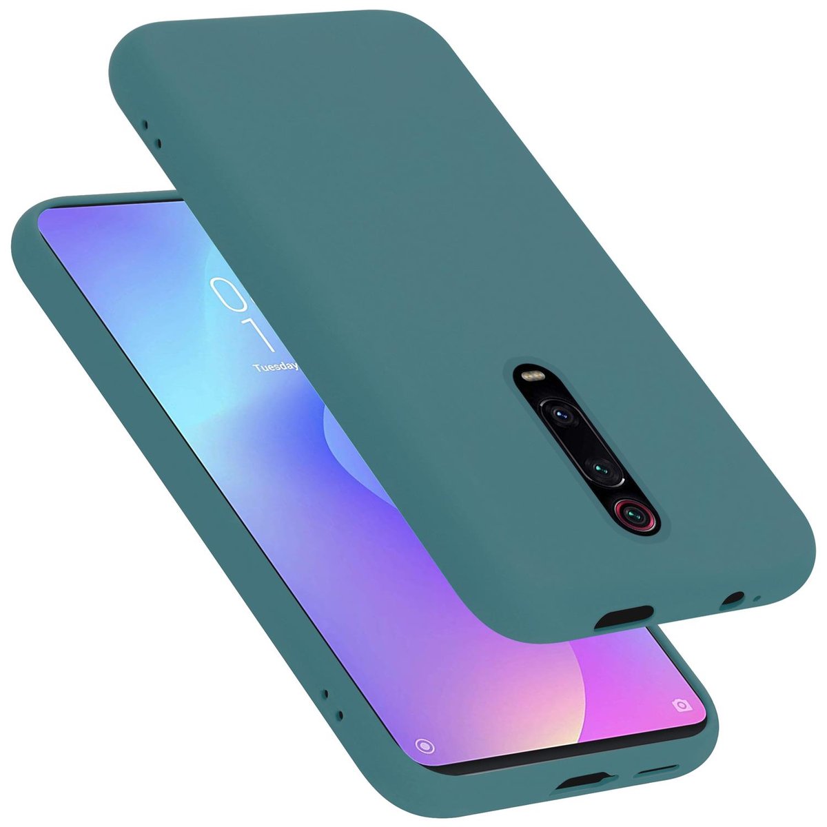 Pokrowiec Do Xiaomi Mi 9T / Mi 9T PRO / RedMi K20 / RedMi K20 PRO Etui w LIQUID ZIELONY TPU Silikon Case Cover Obudowa Ochronny Cadorabo