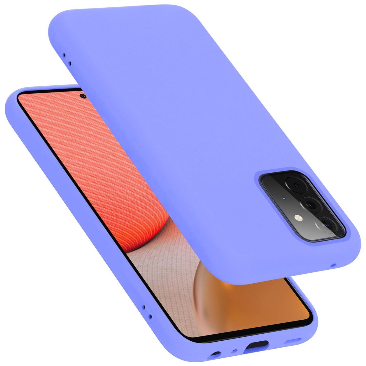 Pokrowiec Do Samsung Galaxy A72 4G / 5G Etui w LIQUID JASNY FIOLET TPU Silikon Case Cover Obudowa Ochronny Cadorabo