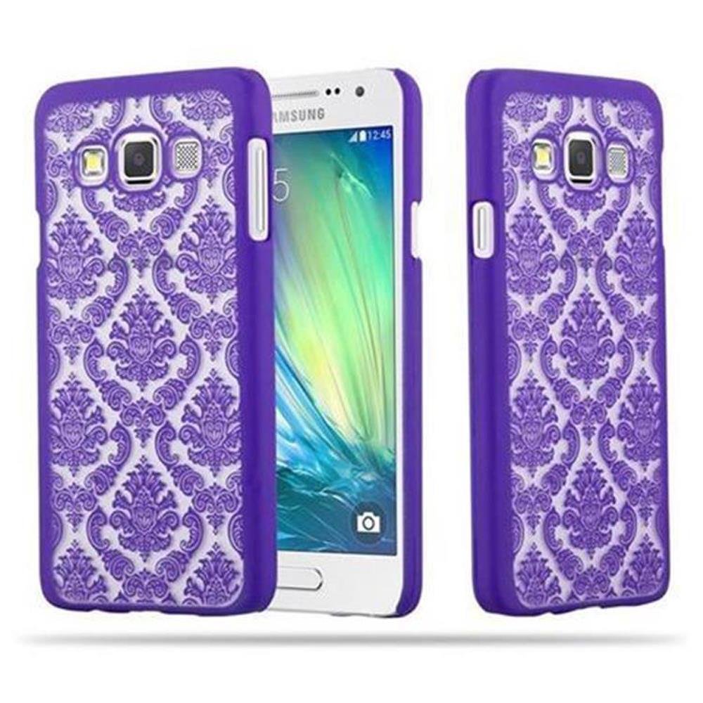 Cadorabo cador Abo  mandala Hard Cover Slim Case Etui na telefon Samsung Galaxy A3 (5) (model 2015) Paisley Henna, liliowy DE-107606