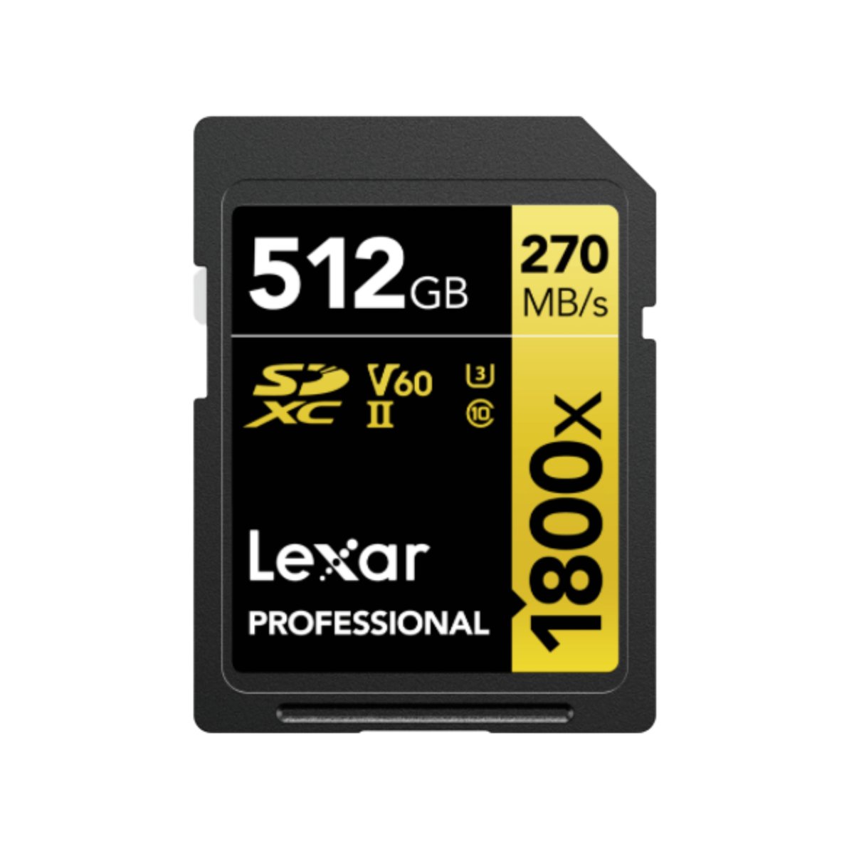 Lexar Pro 1800X Sdxc U3 (V60) Uhs-Ii R270/W180 512Gb