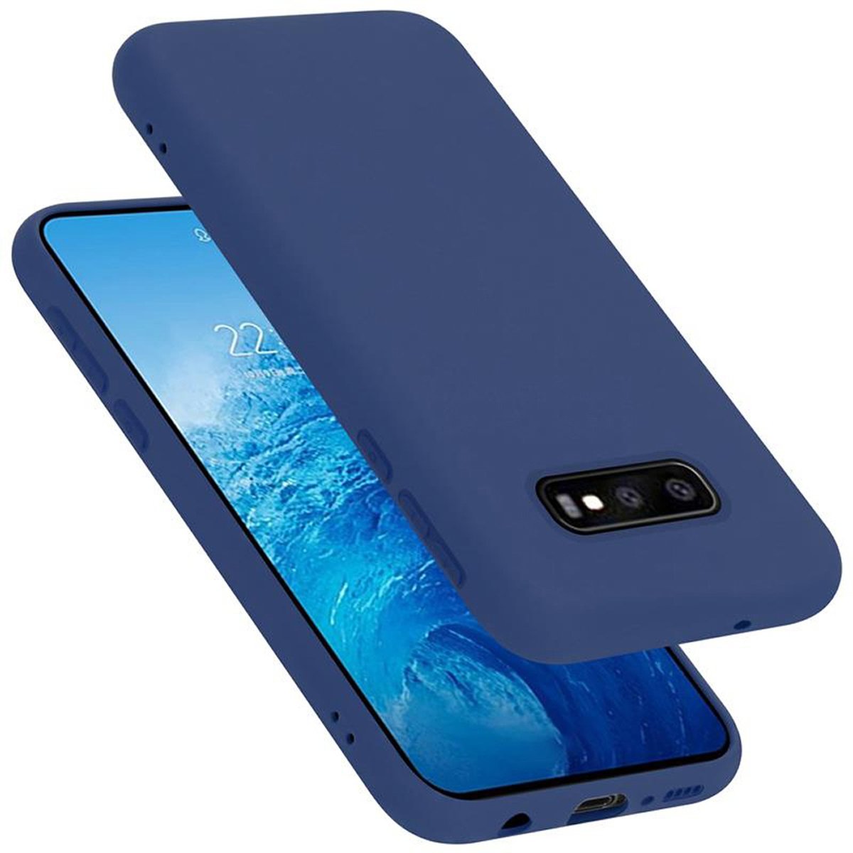 Pokrowiec Do Samsung Galaxy S10e Etui w LIQUID NIEBIESKI TPU Silikon Case Cover Obudowa Ochronny Cadorabo