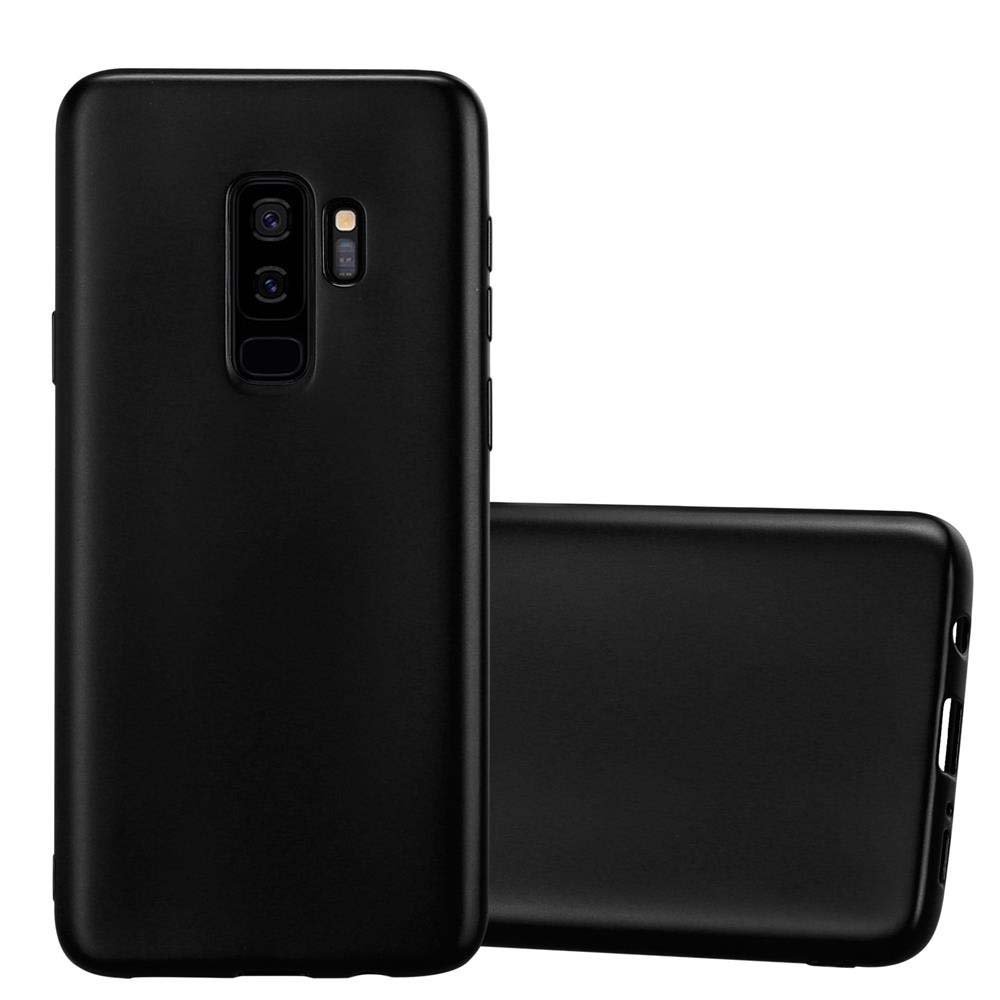 Pokrowiec Do Samsung Galaxy S9 PLUS w METALLIC CZARNY Etui TPU Silikon Obudowa Ochronny Case Cover Cadorabo