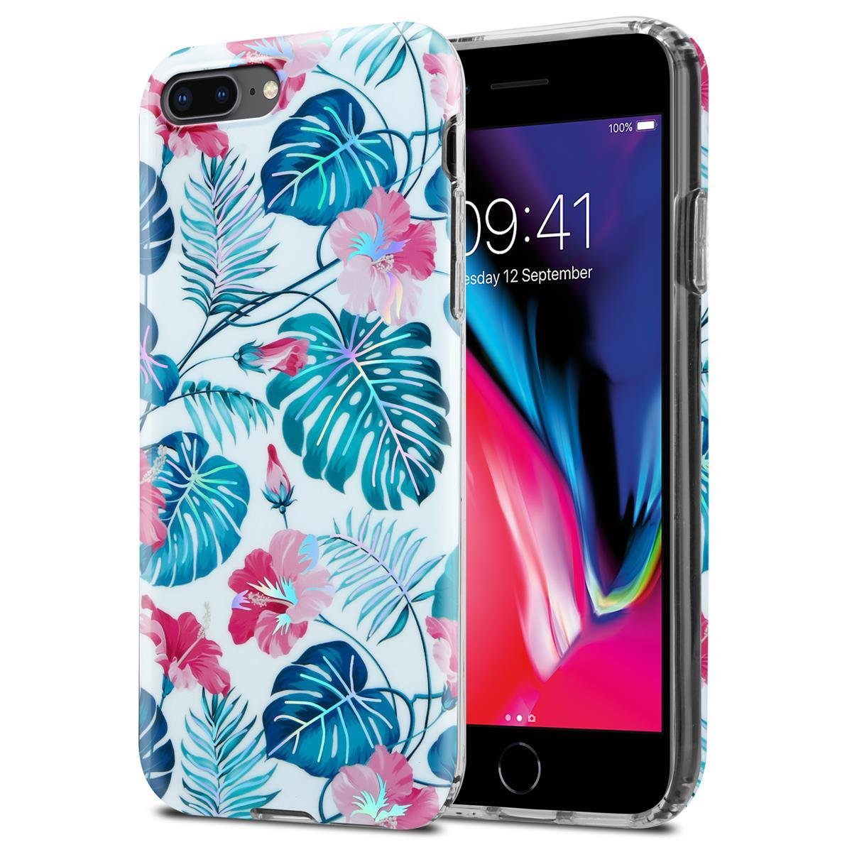 Etui Do Apple iPhone 7 PLUS / 7S PLUS / 8 PLUS w LIŚCIE ŻÓŁWIA Pokrowiec TPU Silikon Obudowa Case Cover Plecki Cadorabo