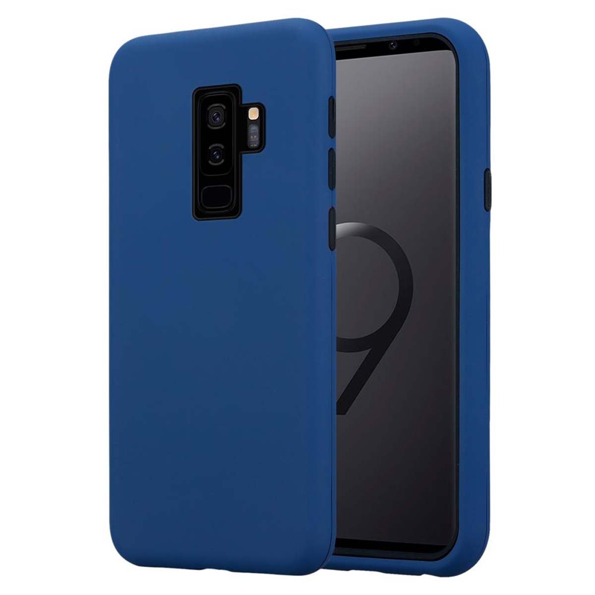 Pokrowiec Do Samsung Galaxy S9 PLUS Etui w CIEMNO NIEBIESKI Hard Case Cover Obudowa Hybrid Cadorabo