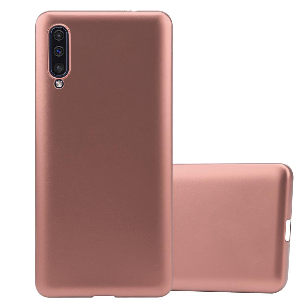 Pokrowiec Do Samsung Galaxy A50 4G / A50s / A30s w METALLIC RÓŻOWE ZŁOTO Etui TPU Silikon Obudowa Ochronny Case Cover Cadorabo