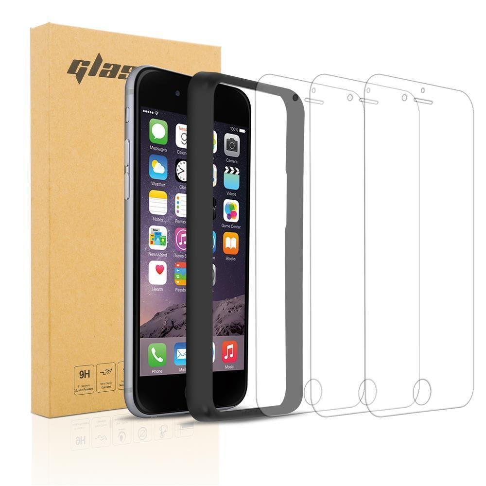 3x Szkło Hartowane Do Apple iPhone 7 PLUS / 7S PLUS / 8 PLUS Folia ochronny pancerna w PRZEZROCZYSTY Tempered Glass Cadorabo