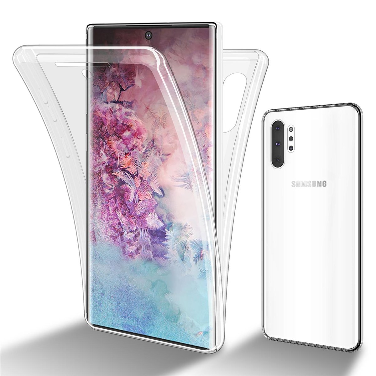 Pokrowiec Do Samsung Galaxy NOTE 10 PLUS Etui w PRZEZROCZYSTY 360° Full Body Obudowa Case Cover Ochronny Cadorabo