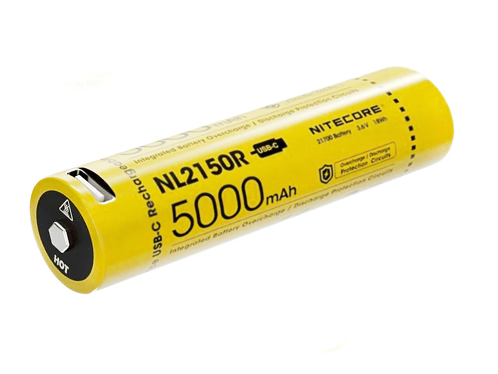 Nitecore 21700 - 5000mAh 3,6V- 3,7V NL2150R z micro USB