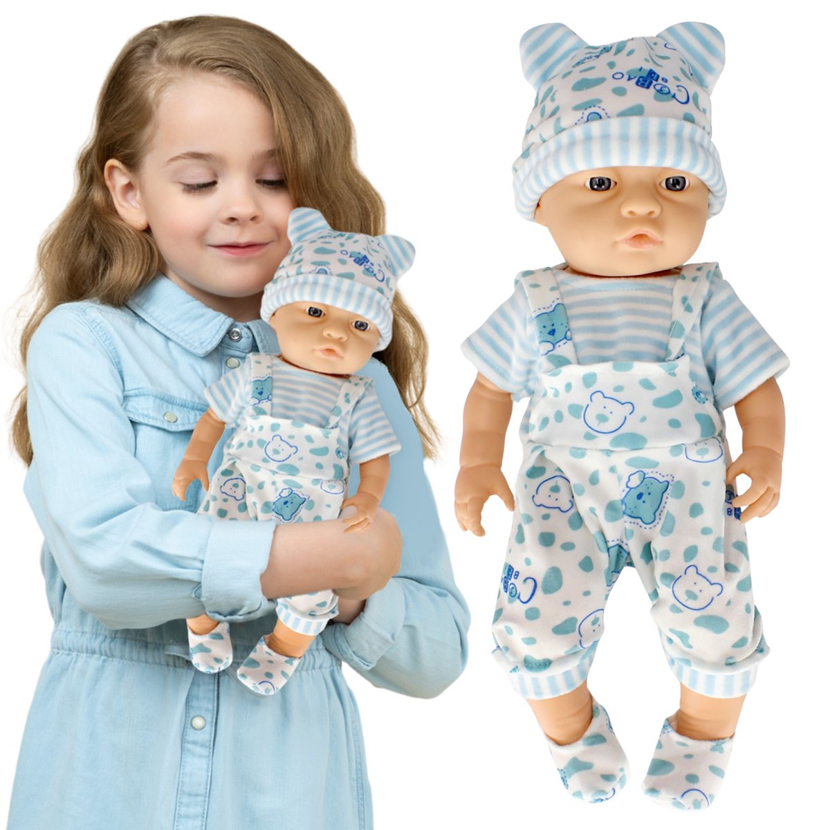 Lalka Bobas 40 Cm Jqbaby 3+ Mega Creative Uniwersalny