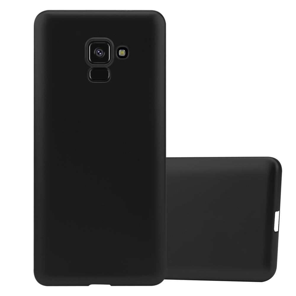 Pokrowiec Do Samsung Galaxy A8 2018 w METALLIC CZARNY Etui TPU Silikon Obudowa Ochronny Case Cover Cadorabo