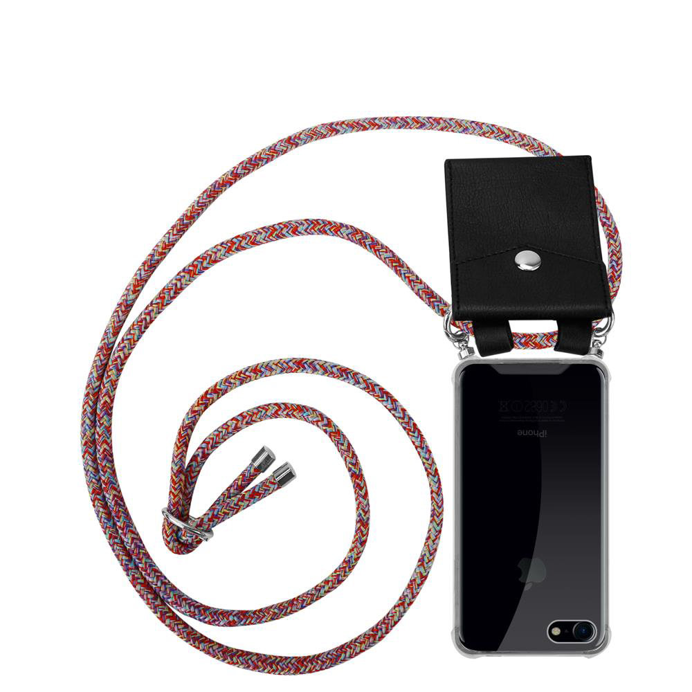 Pokrowiec z łańcuszkiem Do Apple iPhone 7 / 7S / 8 / SE 2020 w KOLOROWA PAPUGA Etui Obudowa Case Cover Ochronny Cadorabo