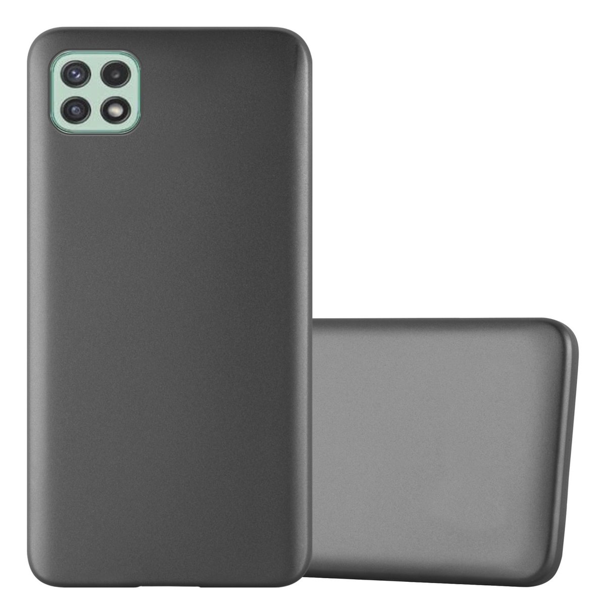 Pokrowiec Do Samsung Galaxy A22 5G w METALLIC SZARY Etui TPU Silikon Obudowa Ochronny Case Cover Cadorabo
