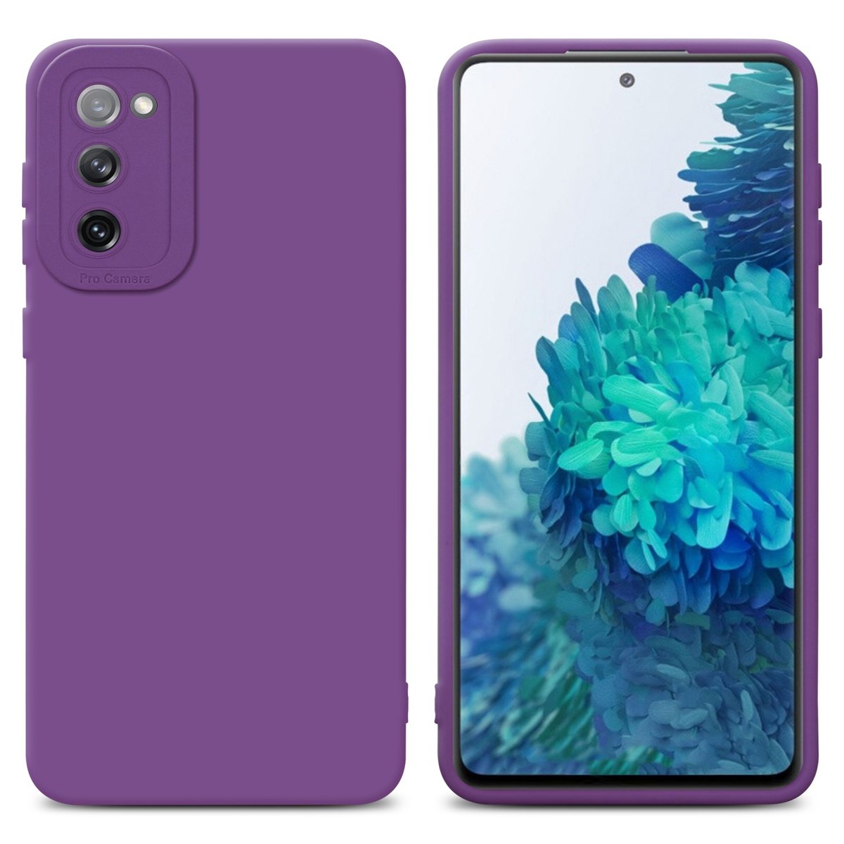 Pokrowiec Etui Do Samsung Galaxy S20 FE w FLUID MATOWY FIOLET TPU Silikonowe Obudowa Ochronny Case Cover Cadorabo