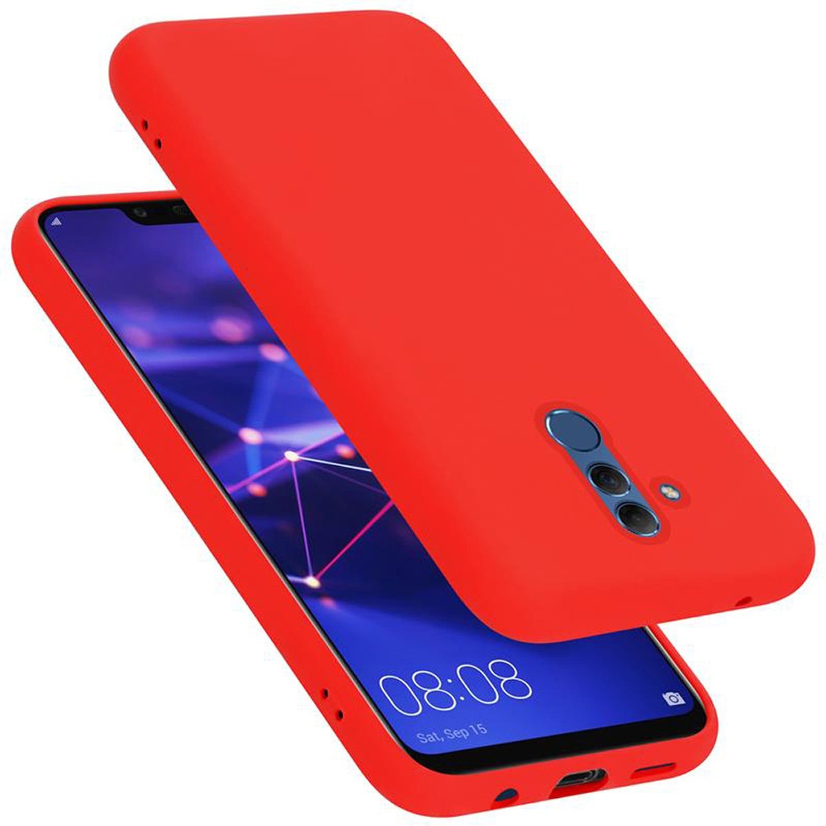 Pokrowiec Do Huawei MATE 20 LITE Etui w LIQUID CZERWONY TPU Silikon Case Cover Obudowa Ochronny Cadorabo