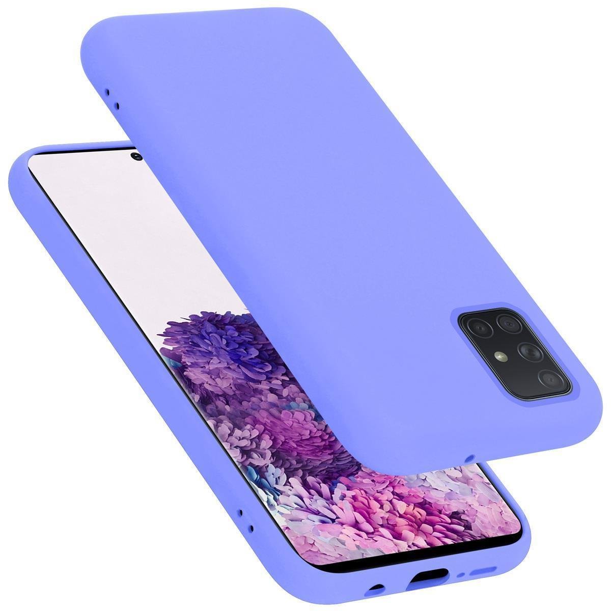 Pokrowiec Do Samsung Galaxy A51 5G Etui w LIQUID JASNY FIOLET TPU Silikon Case Cover Obudowa Ochronny Cadorabo