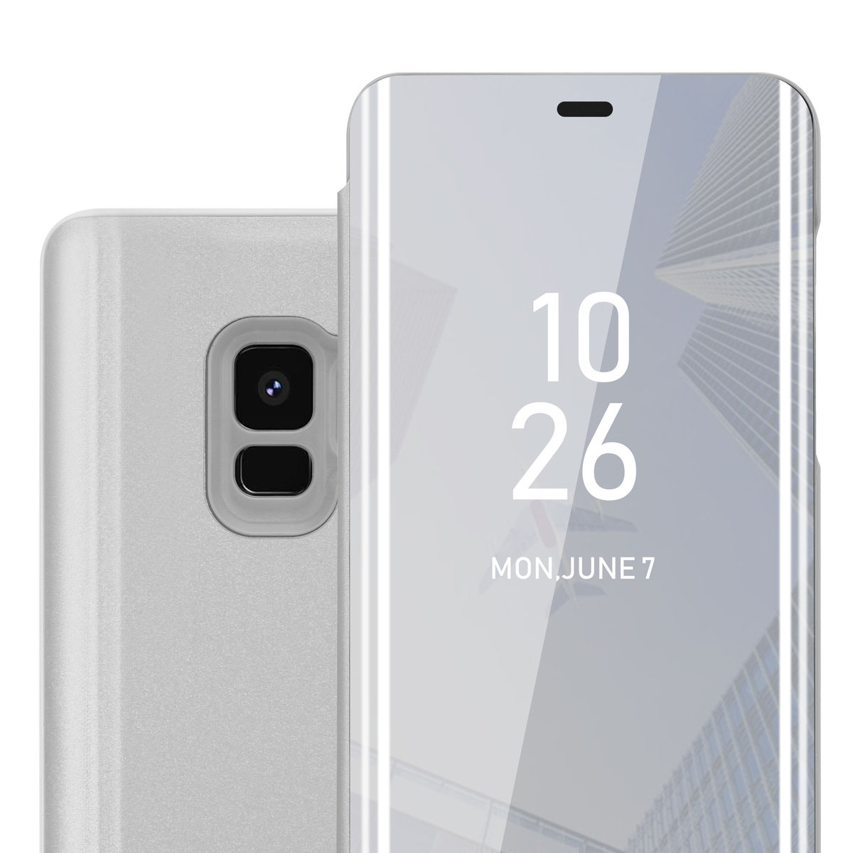 Pokrowiec Do Samsung Galaxy S9 w Etui SREBRNY AGAT  Case Cover Obudowa Ochronny Cadorabo