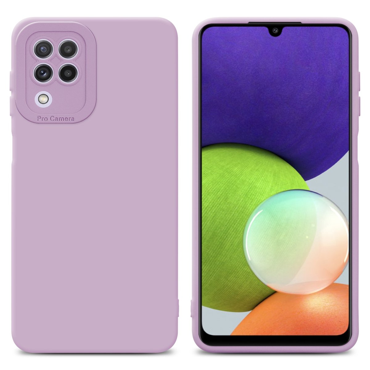 Pokrowiec Etui Do Samsung Galaxy A22 4G w FLUID KREM TPU Silikonowe Obudowa Ochronny Case Cover Cadorabo
