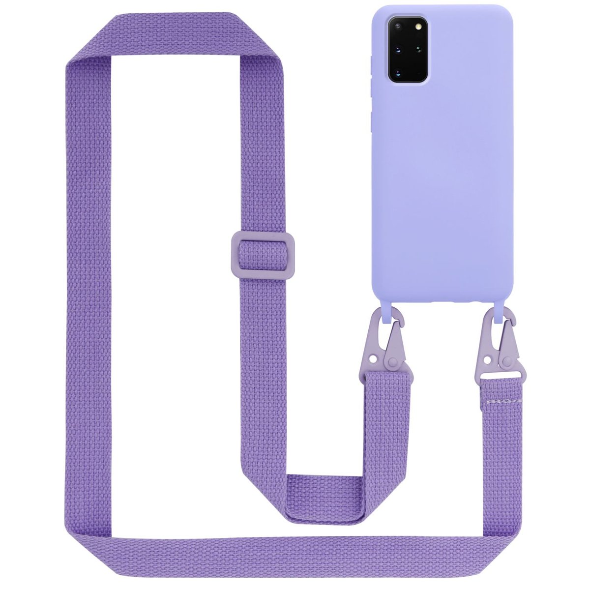 Łańcuszek Etui Do Samsung Galaxy S20 PLUS Pokrowiec w LIQUID JASNY FIOLET Silicone TPU Obudowa Ochronny Cadorabo