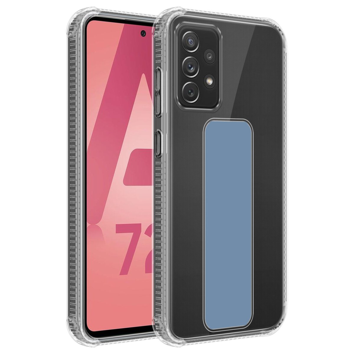 Pokrowiec Do Samsung Galaxy A72 4G / 5G w JASNO NIEBIESKI Etui z uchwytem Obudowa Case Cover Cadorabo