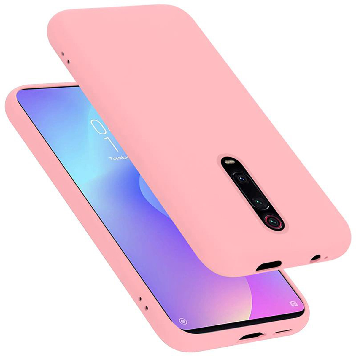 Pokrowiec Do Xiaomi Mi 9T / Mi 9T PRO / RedMi K20 / RedMi K20 PRO Etui w LIQUID RÓŻOWY TPU Silikon Case Cover Obudowa Ochronny Cadorabo