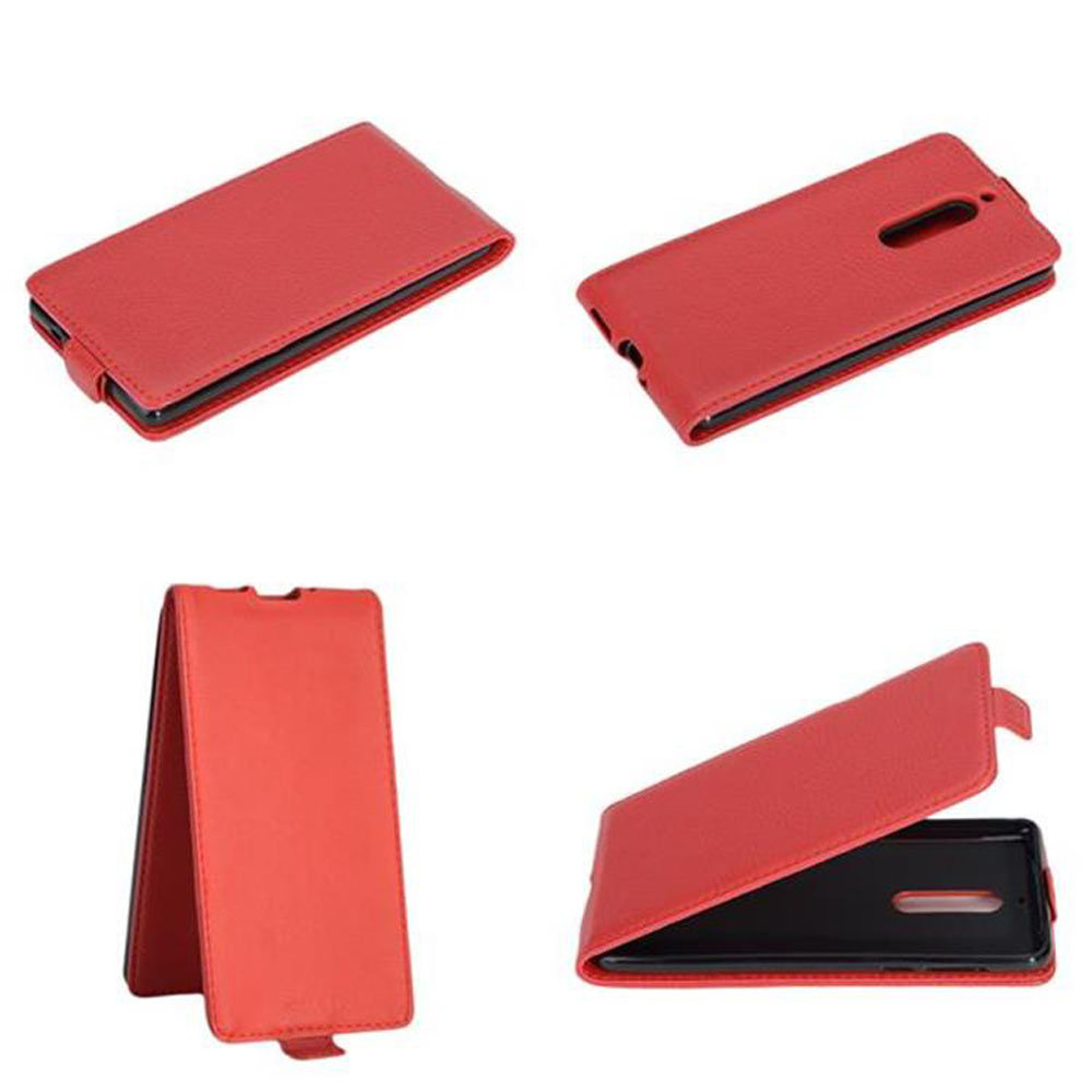 Cadorabo Nokia 5 etui z klapką firmy cadorabo  pokrowiec osłona w ze sztucznej skóry do telefonu Nokia 5 Case Cover osłona etui torebka DE-112866