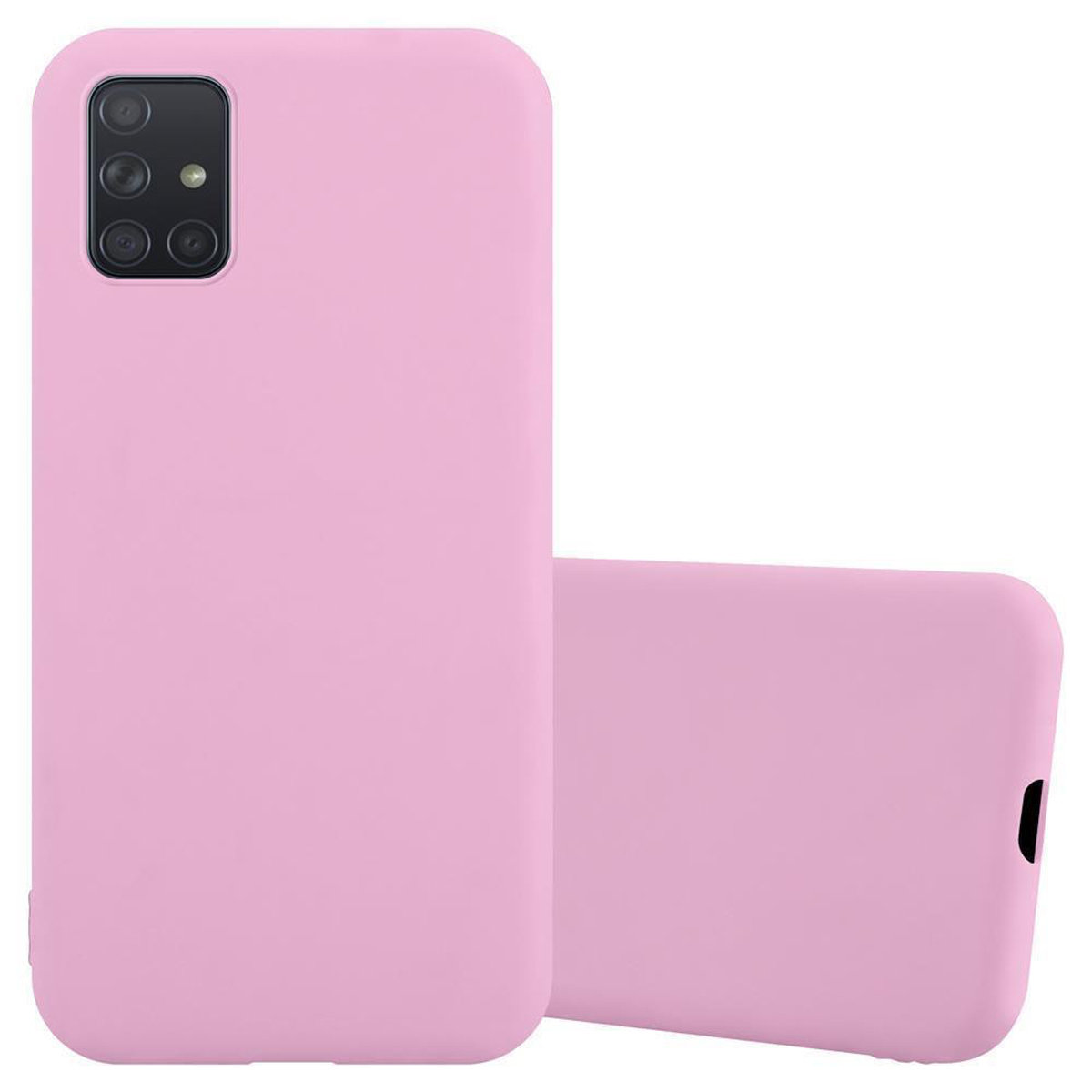 Pokrowiec Do Samsung Galaxy A71 4G Etui w CANDY RÓŻOWY TPU Silikon Obudowa Case Cover Ochronny Plecki Cadorabo